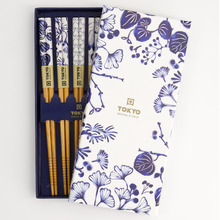 5 Pairs Japonica Chopsticks Gift Set